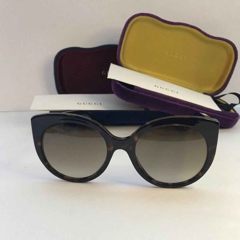 New trendy Gucci Acetate Cat Eye Sunglasses GG0325S Tortoise