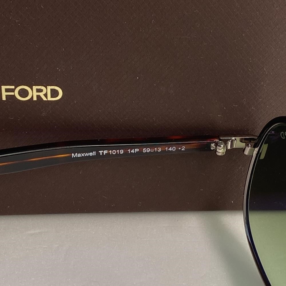 New Authentic TOM FORD Metal Maxwell Sunglasses TF1019