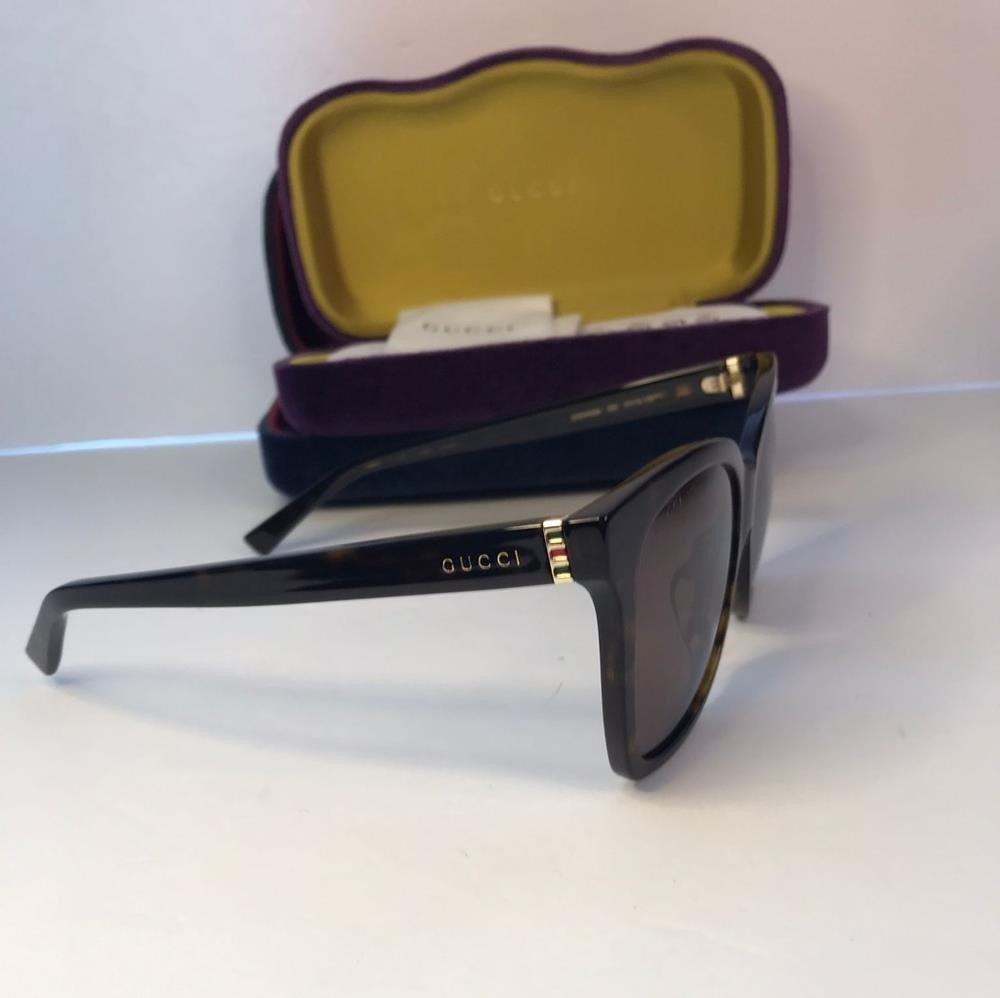 💯 Original Gucci Sunglasses Gg0459Sa 002 57 Square 15-150