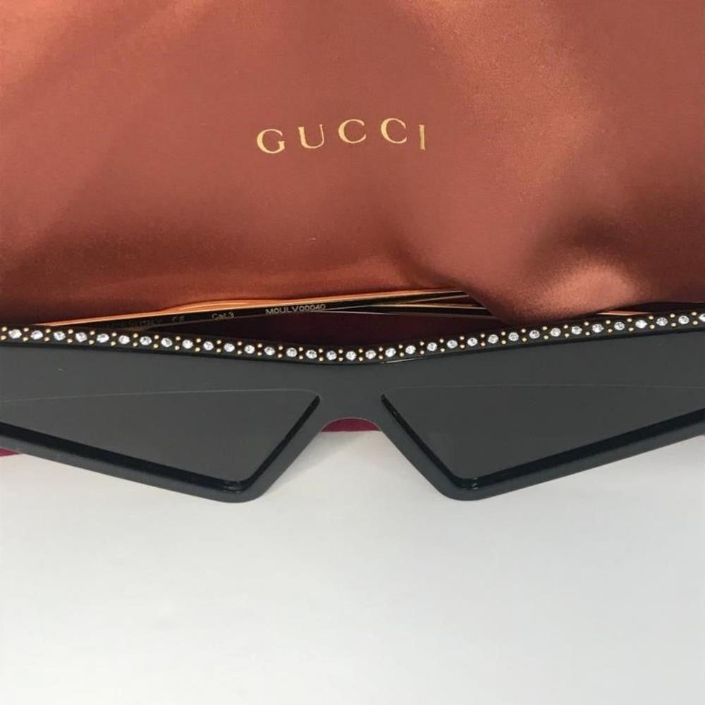 New Authentic 💯Gucci Brown Geometric Ladies Sunglasses GG0430S 002