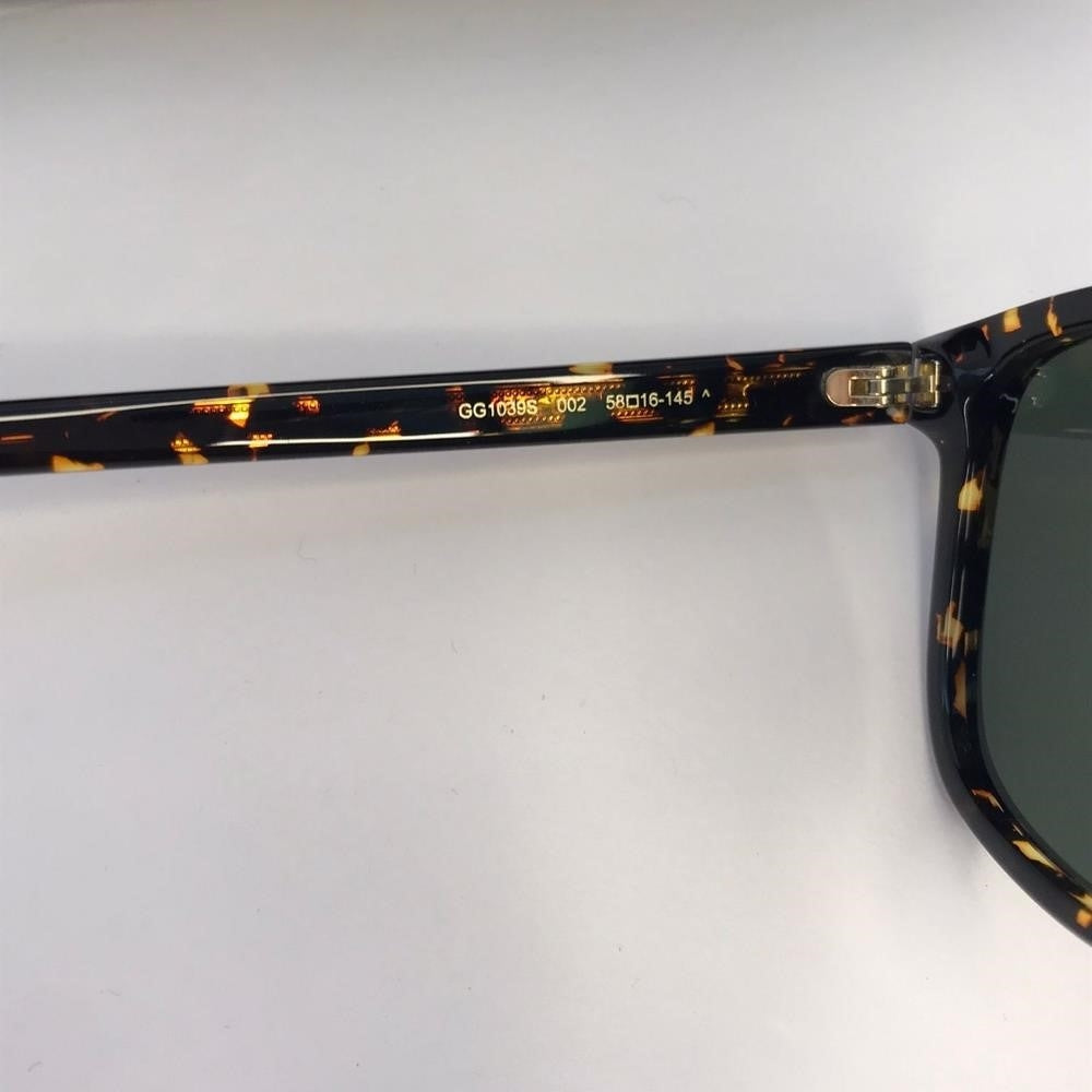 New Original Gucci GG1039S Havana tortoise square-frame sunglasses