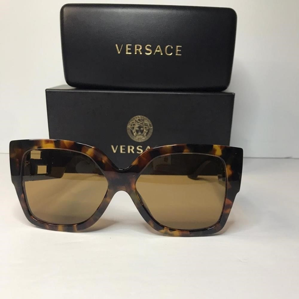 💯 - Authentic New Versace Sunglasses Women's 4402 5119/73 Havana-Gold/Bronze…