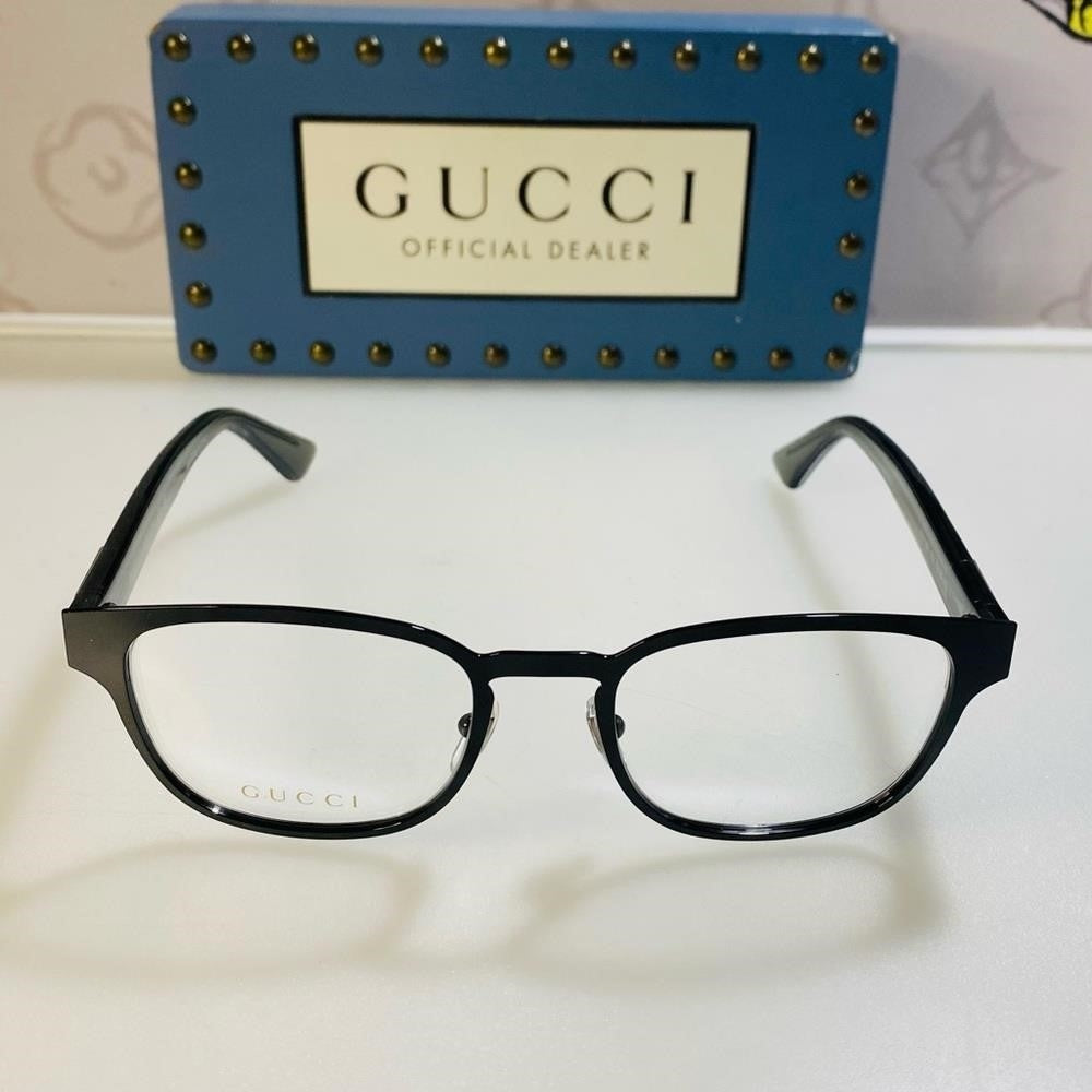 New Gucci Demo Square Men's Fashion Optical Eyeglasses GG1118O 003 52