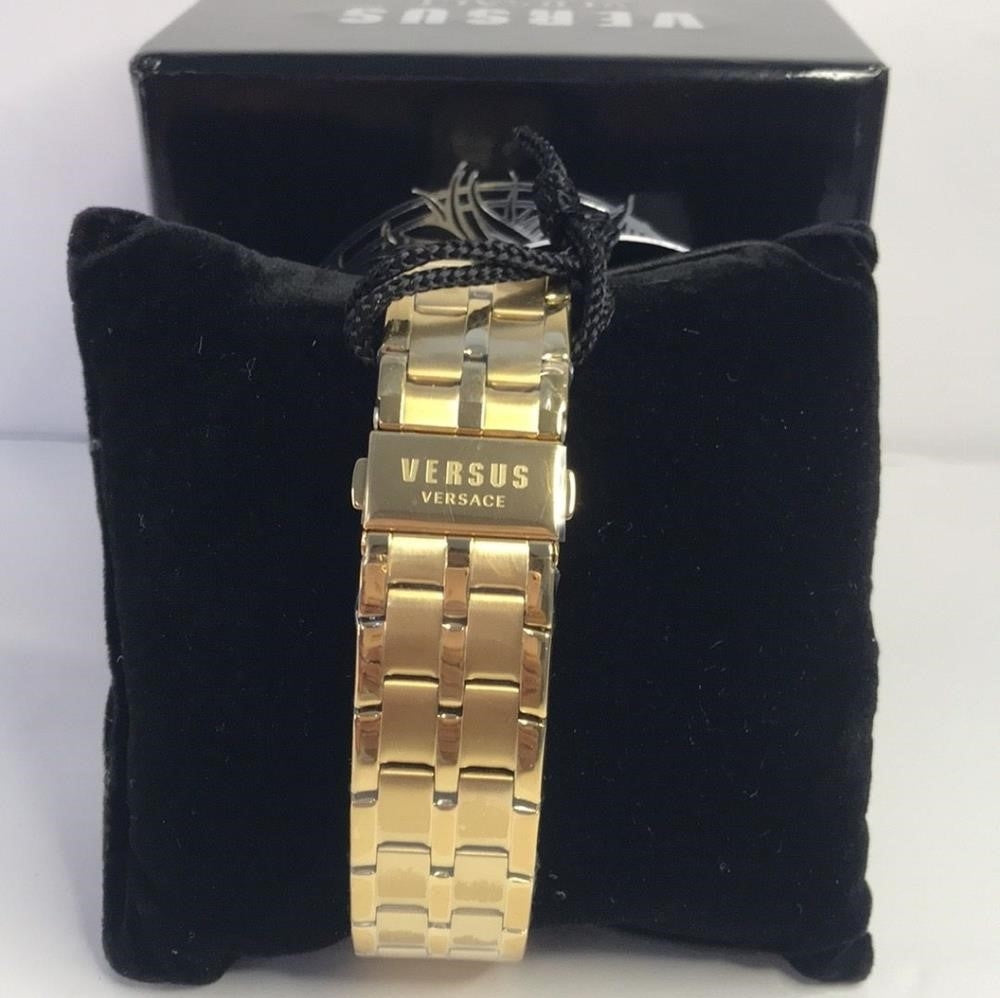 VERSUS Versace ChronographBracelet & Leather Strap Watch,