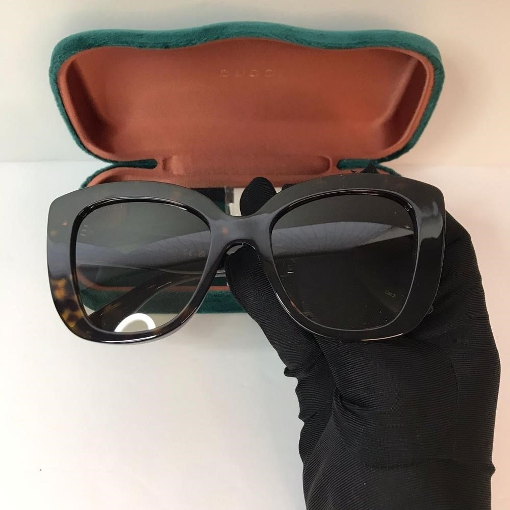 New - 💯 Original Gucci Light Brown Butterfly Ladies Sunglasses GG0327S 002