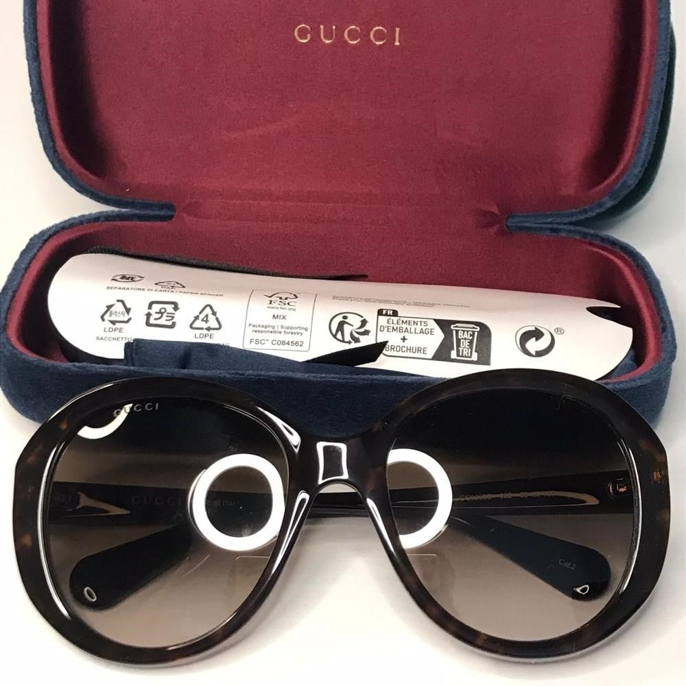 💯 - New Original Gucci GG0368S 002 55 Sunglasses