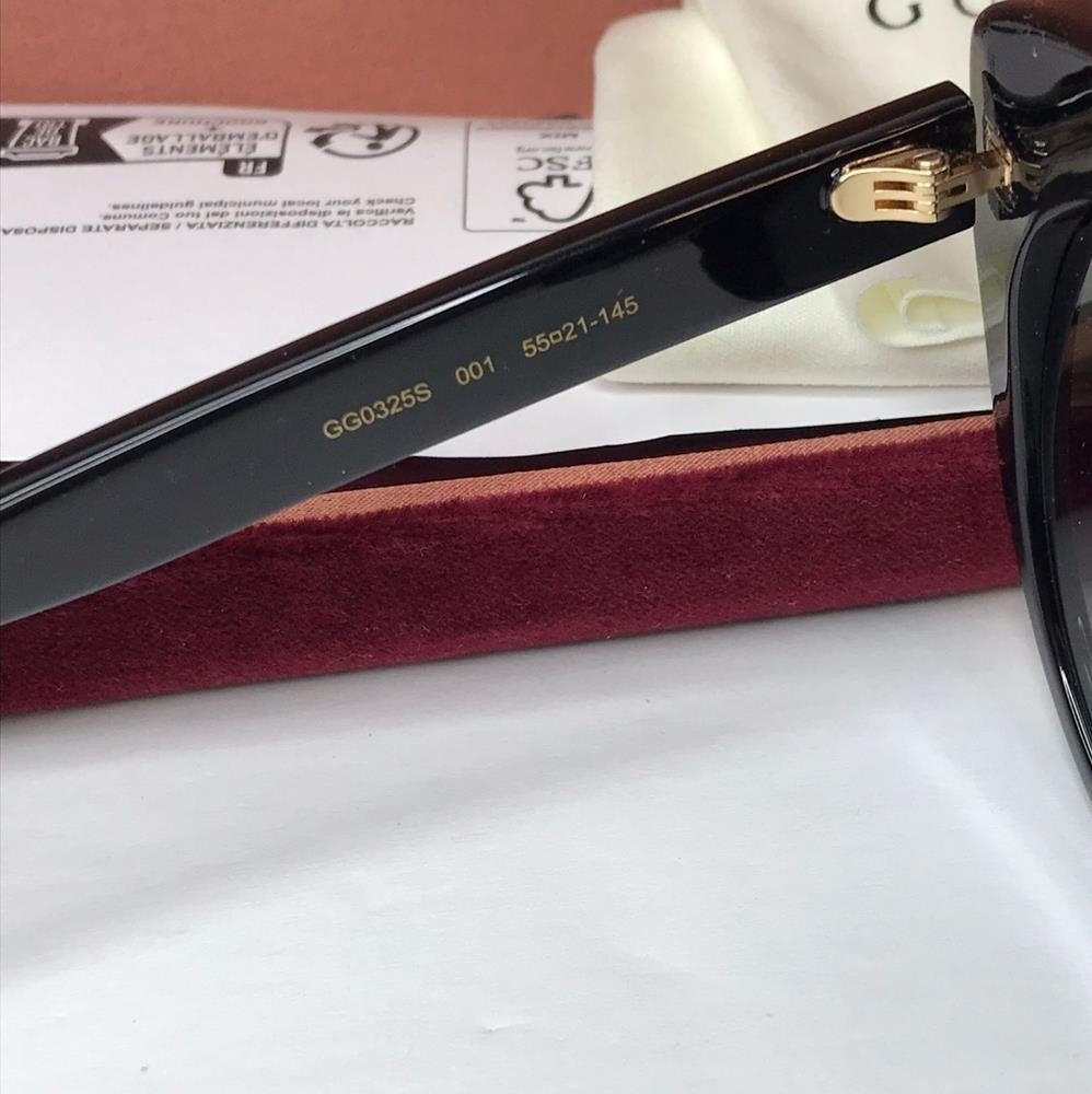 New- 💯 Original Gucci GG0325S W 001 Cat Eye Sunglasses