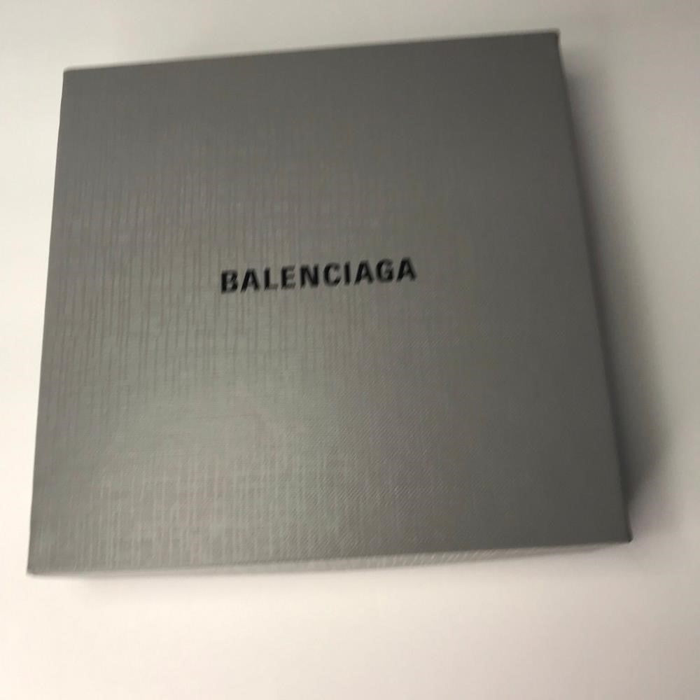 New Authentic Balenciaga BB Logo Buckle Croc Embossed Leather Skinny Belt