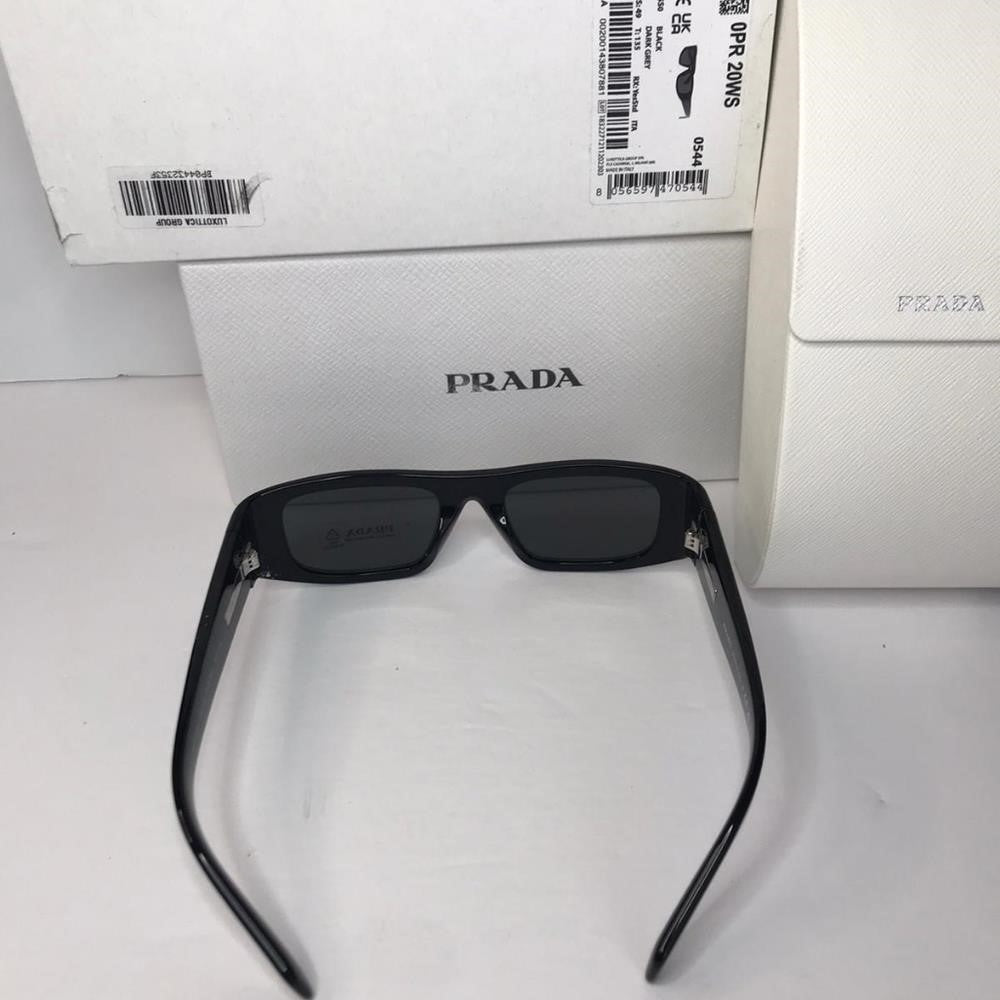 Authentic New Prada Eyewear Women's 0PR 20WS Sunglasses in Black | FW23/24