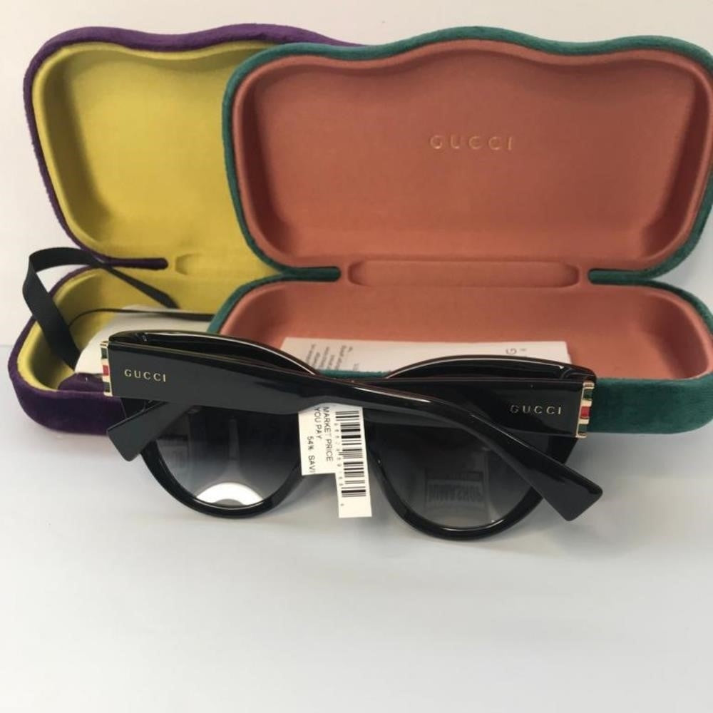 Ship sameday- New - 💯Authentic Gucci Sunglasses GG0460S 001 Black Gray Gradient