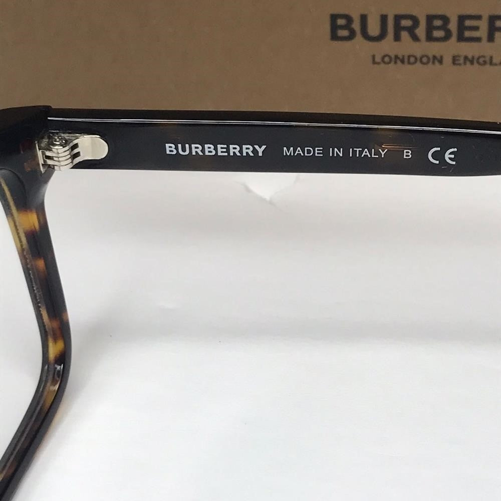 Authentic New BURBERRYMen's Tortoise Square Eyeglass Frames BE2320F386455