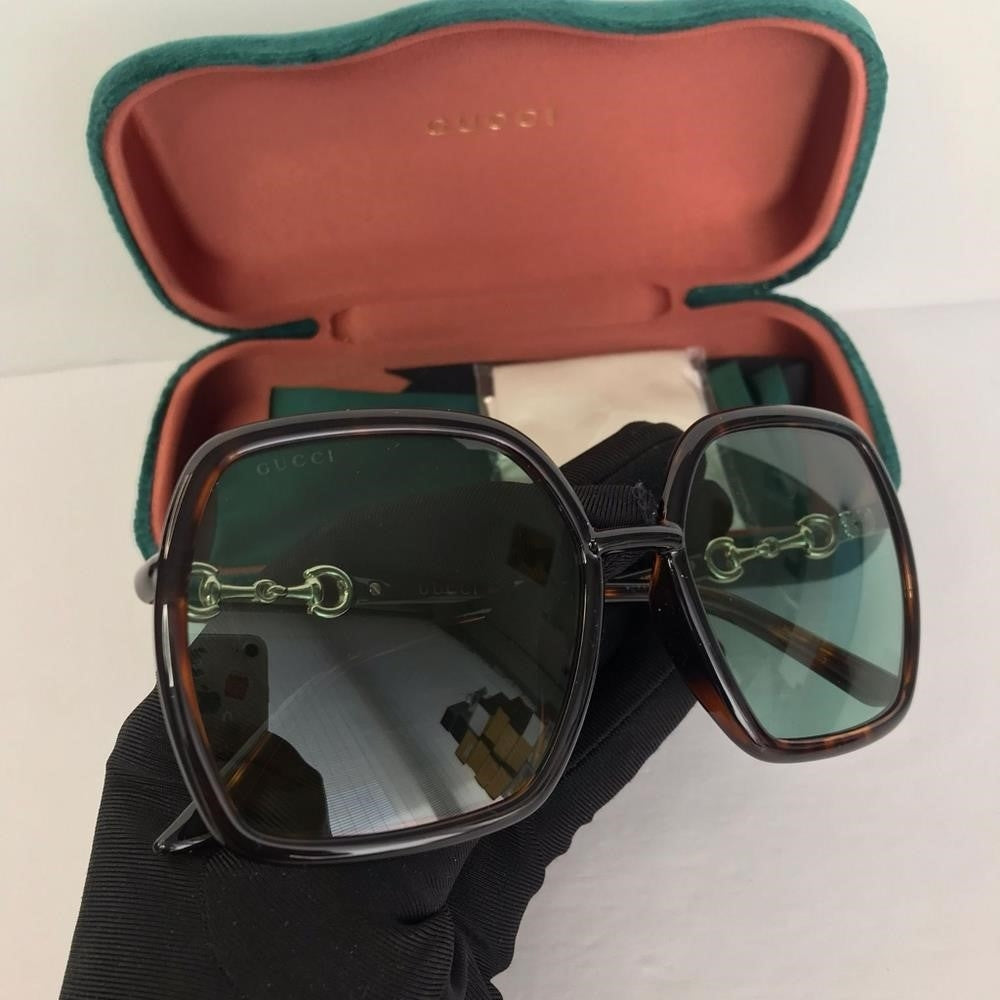 New - 💯 Original GUCCI GG0890SA-003 Women Oversized Sunglasses in Havana Torto