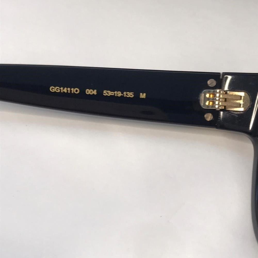 New 💯 Authentic GUCCI GG1411O EYEGLASSES004 Black/Gold