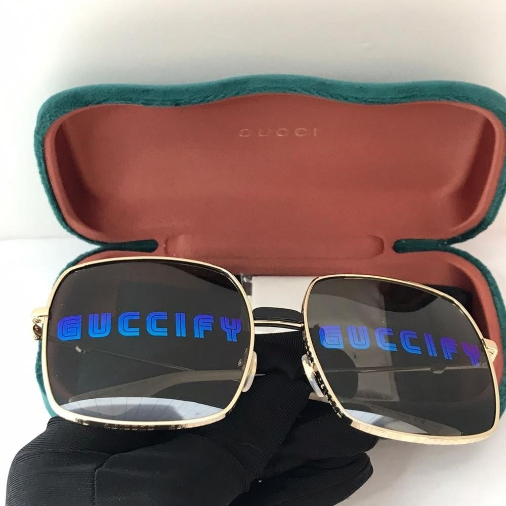 New - 💯 Original Gucci GG0414S 002 60 Ladies Sunglasses