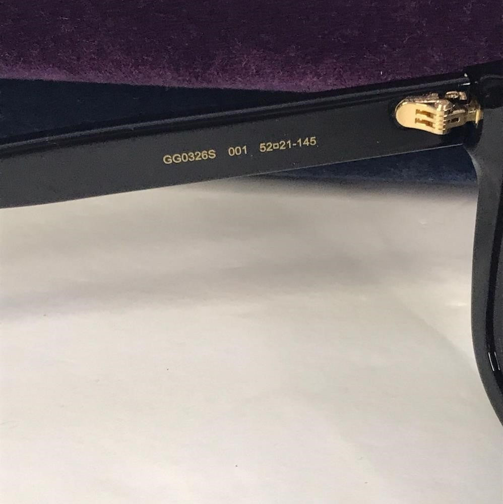 New- 💯 Original Gucci GG0326S 001 Sunglasses with Case and Bag