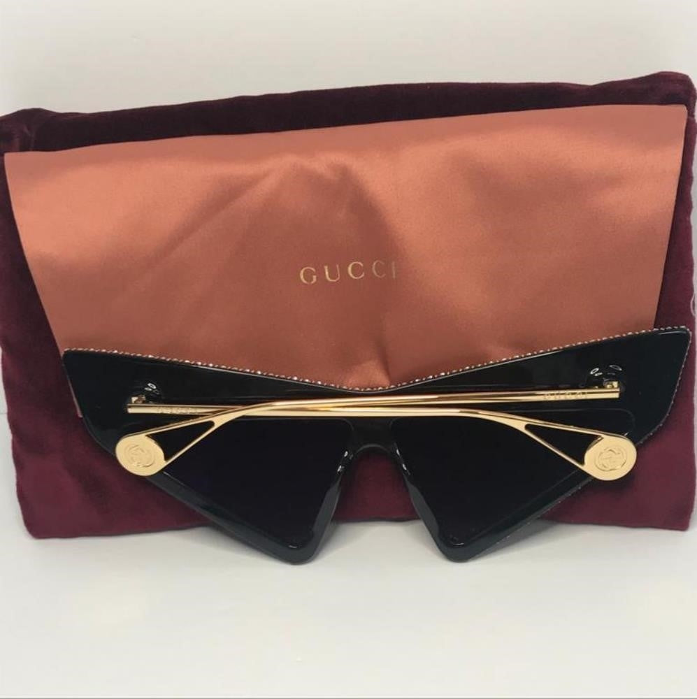 New Authentic 💯Gucci Brown Geometric Ladies Sunglasses GG0430S 002