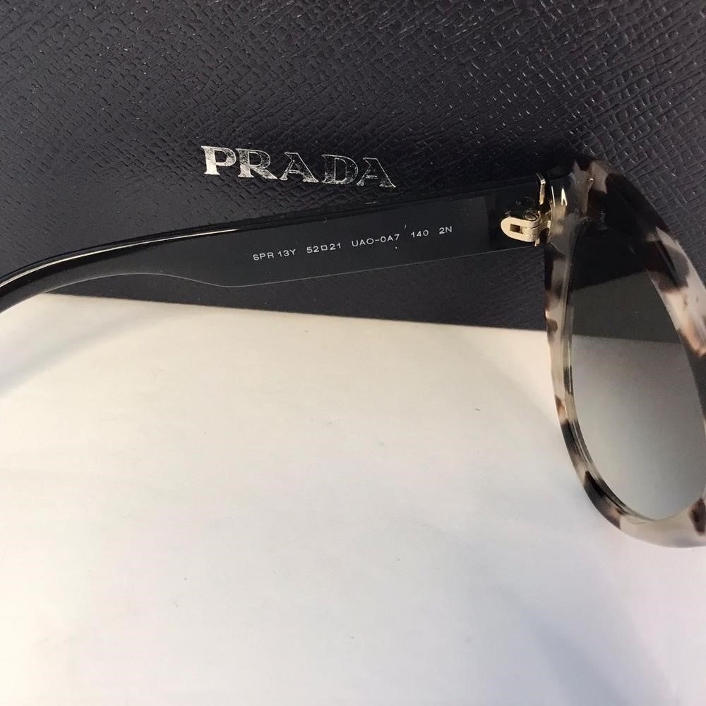 New Authentic Prada PR13YSTalc Havana/Grey Gradient Lenses