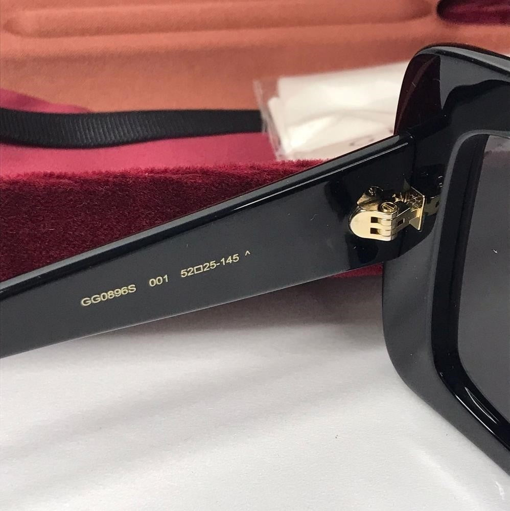 New- 💯 Original  Gucci GG0896S 001 52 Ladies Sunglasses