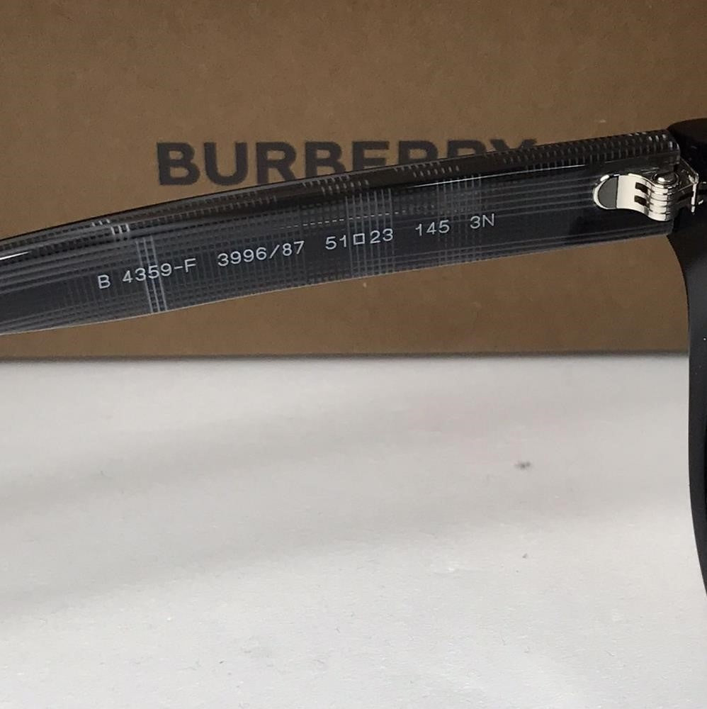 💯 Original  BURBERRY BE4359 REID Black  Round  sunglasses