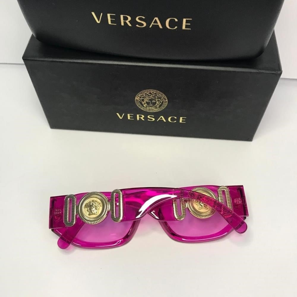 💯 - New Authentic Versace Pink Geometric Unisex Sunglasses VE4361 5334/5 53.