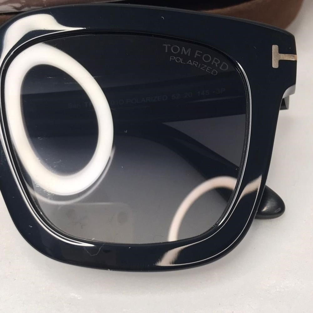 💯 Original TOM FORDSquare Sari TF690 Sunglasses Black