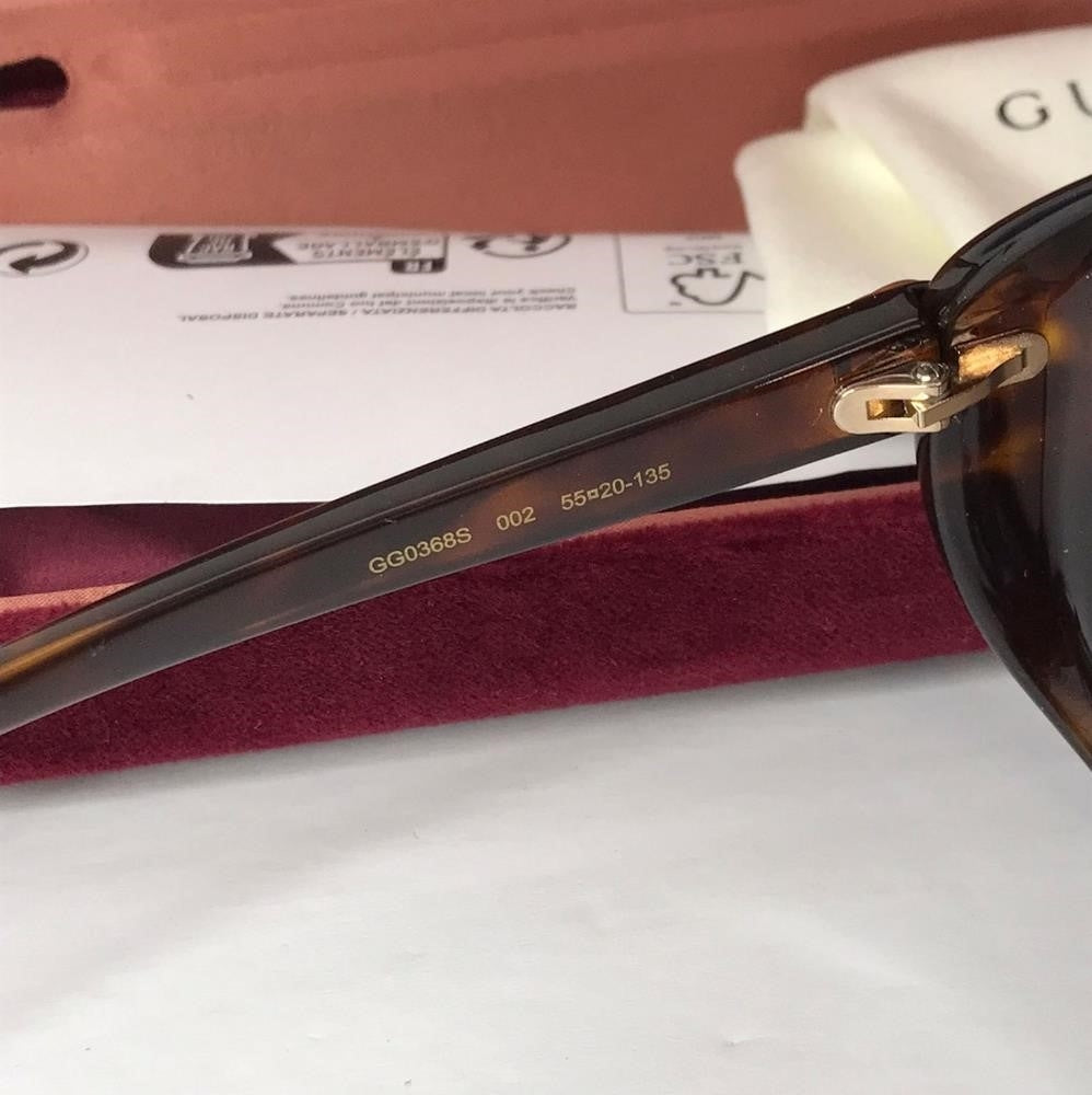 💯 Original Gucci GG0368S 002 55 Sunglasses