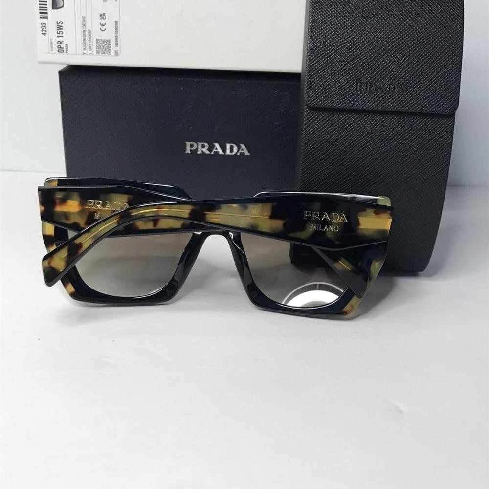 💯 - Authentic New PRADA PR 15WS3890A7 Black / Medium Tortoise Sunglasses