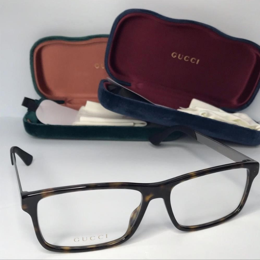 - New 💯 Authentic Gucci Demo Square Men's Eyeglasses GG0692O 005