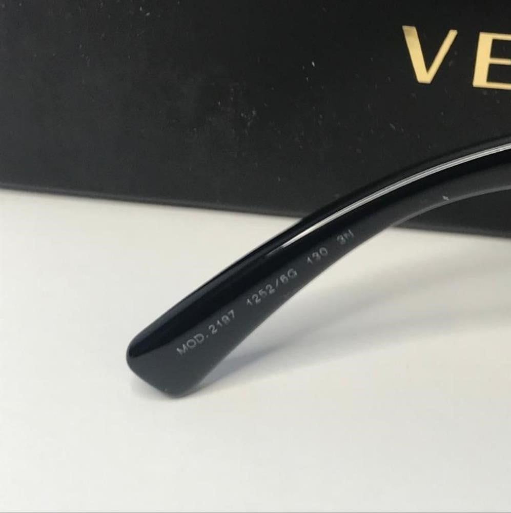 New- 💯 Original Versace Sunglasses Men's 2197 1261/87 Matte Black/Grey Lenses