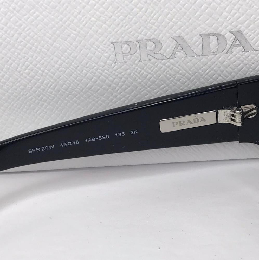 Authentic New Prada Eyewear Women's 0PR 20WS Sunglasses in Black | FW23/24