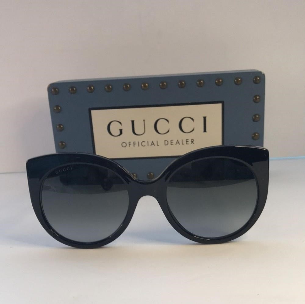 - New 💯 Original Gucci Ladies Black Cat-Eye Sunglasses GG0325S 001 55