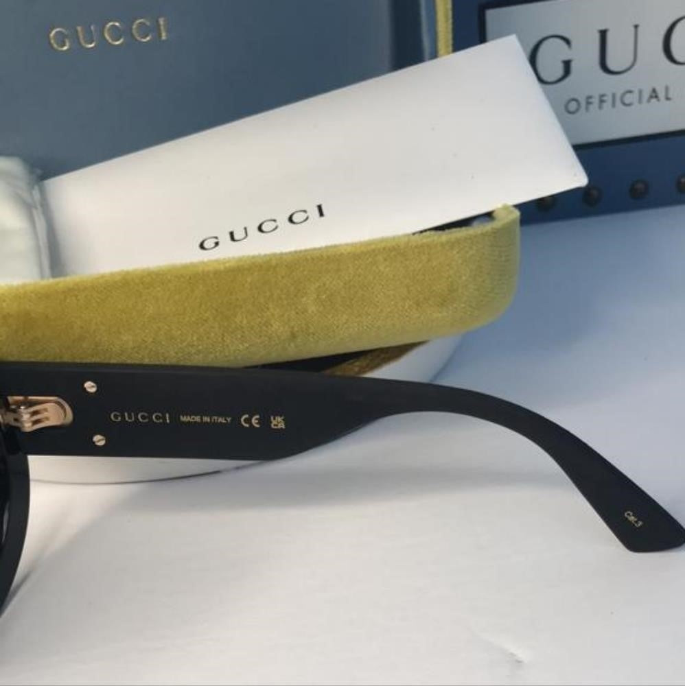 💯 - Authentic New Gucci Black GG0101S Round Gradient Sunglasses