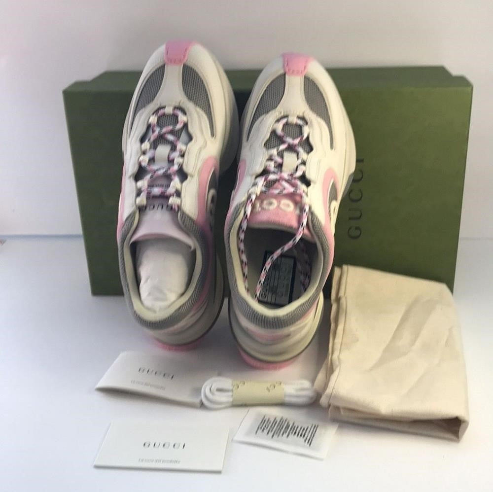 New 💯 Original GUCCI RUN SNEAKERS - WOMEN Mesh inserts