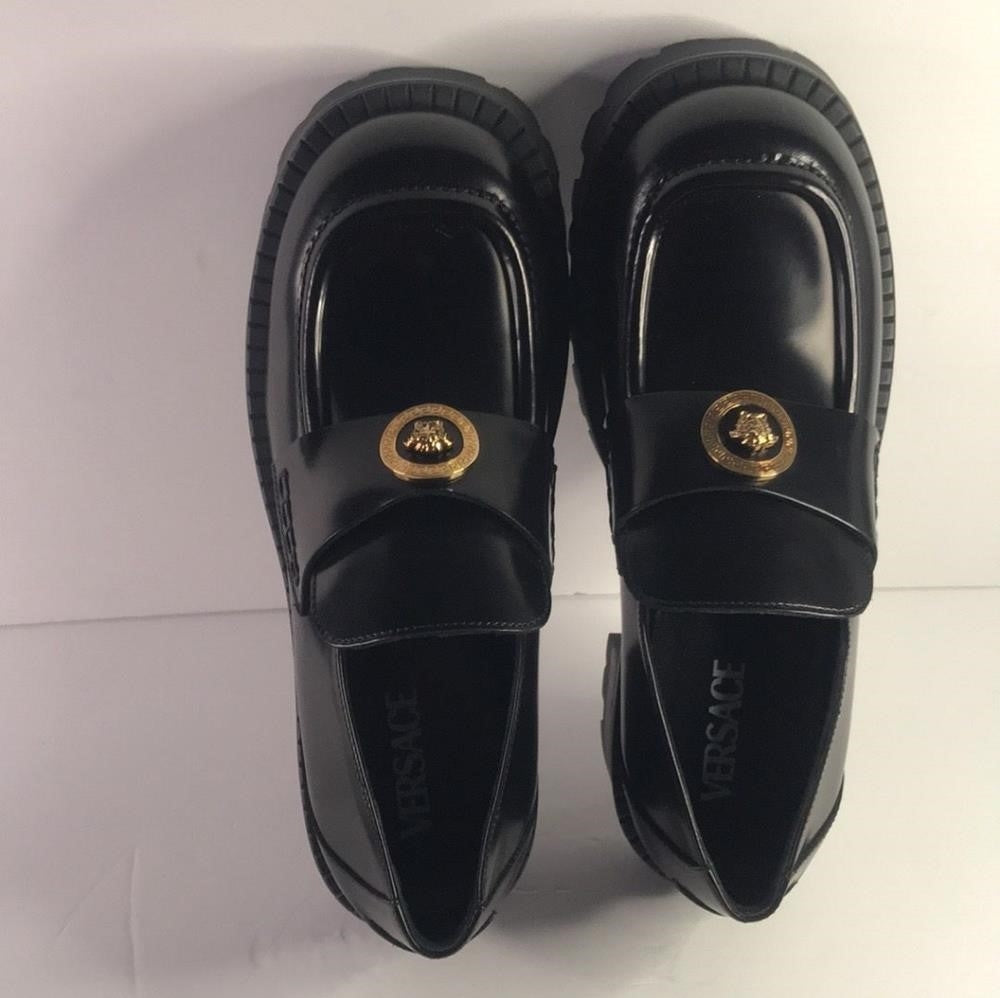 New Trendy  Original  Versace 💯Alia Platform Loafers 35 mm Size 43EU 10US