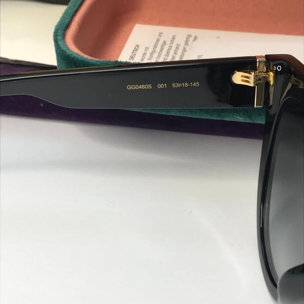 Ship sameday- New - 💯Authentic Gucci Sunglasses GG0460S 001 Black Gray Gradient