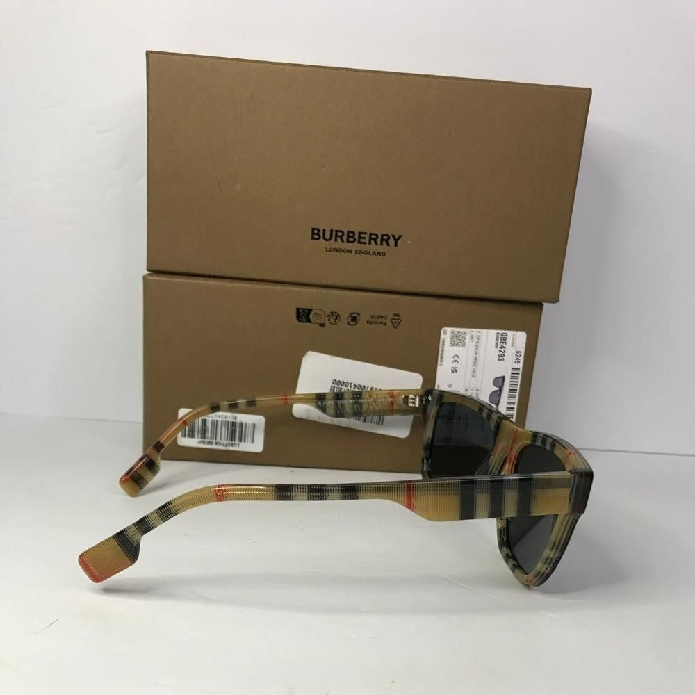 Ship Sameday New 💯 Original Burberry Grey Square Men's Sunglasses BE4293