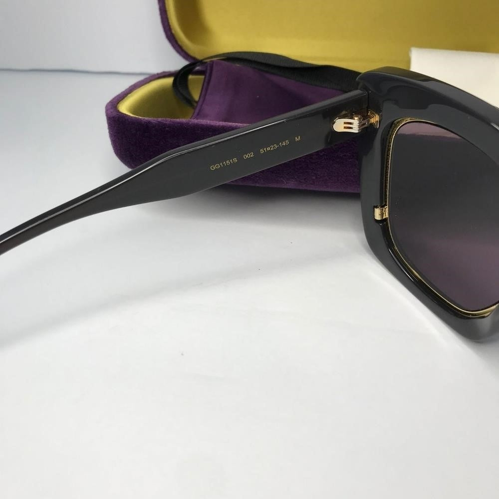 New 💯 Original Gucci GG1151S 002 Violet Oversized Sunglasses