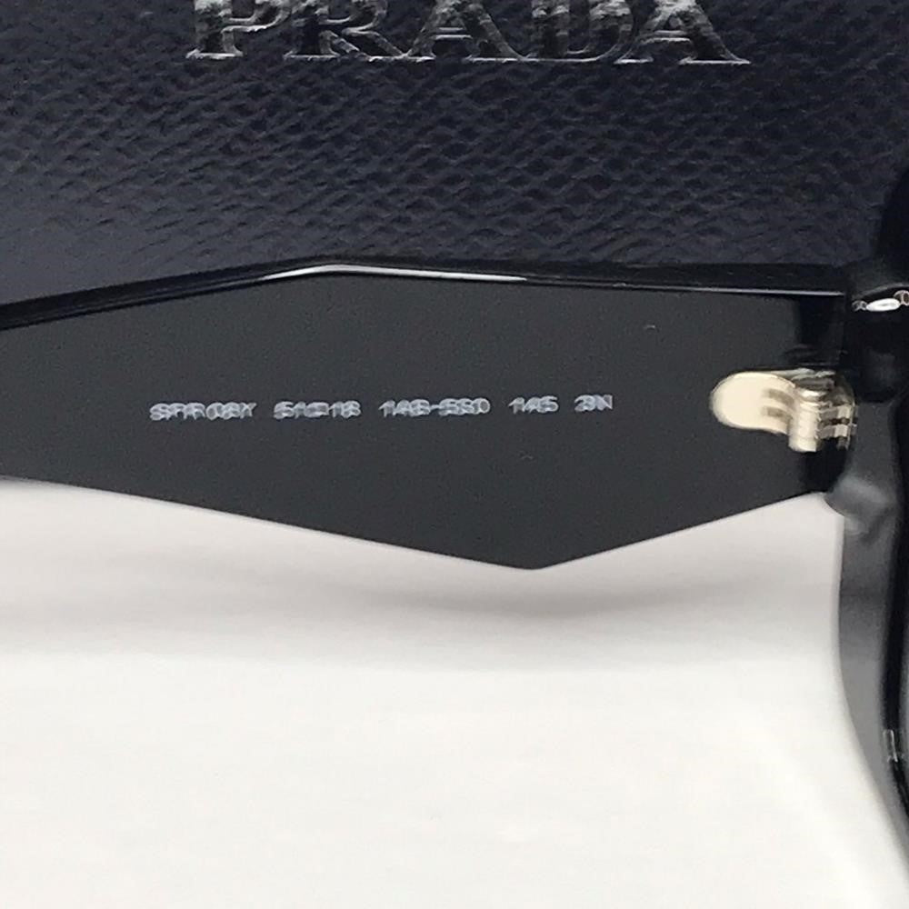 💯- Authentic New Prada PR-08YS 1AB5S0 Sunglasses Women's Black Dark Grey Bu…