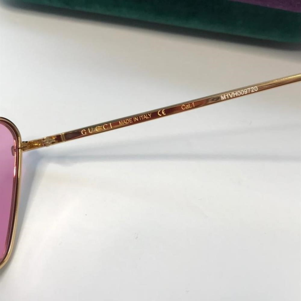 💯 Original Gucci Pink Geometric Ladies Sunglasses GG0538S 005