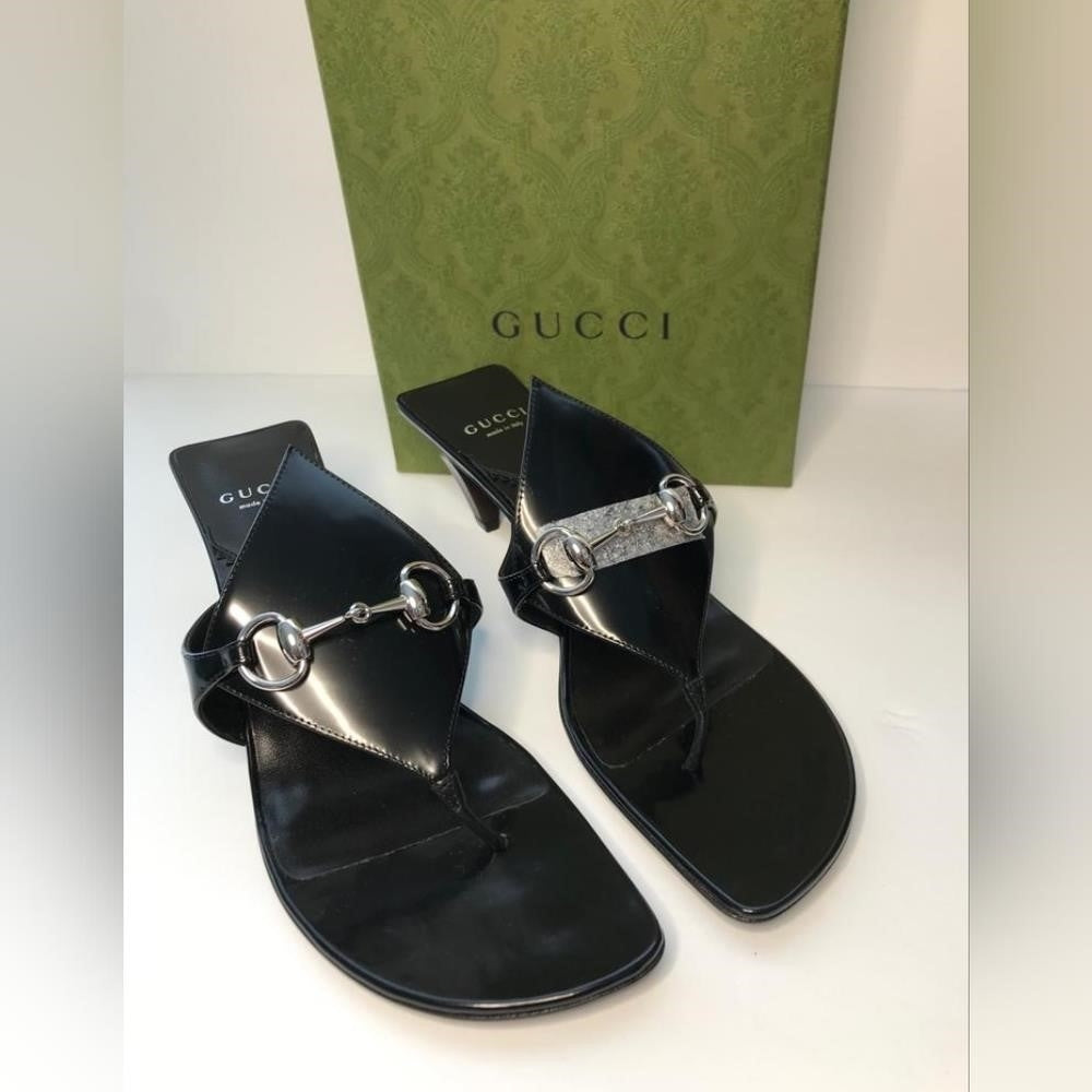 New 💯 Original GUCCI Women's Thong Sandal with Horsebit