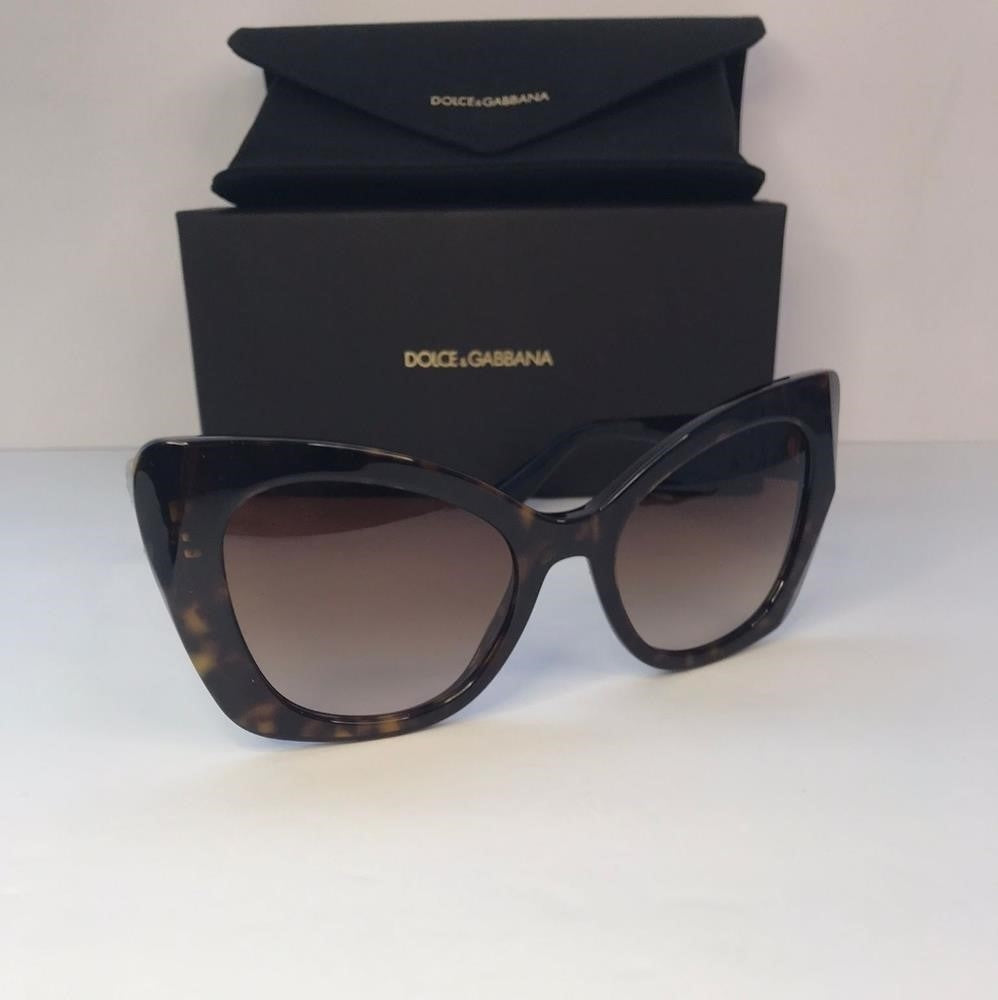 New - Dolce & GabbanaDG4405 Women's Butterfly Sunglasses, Tortoise/Brown Gradi…