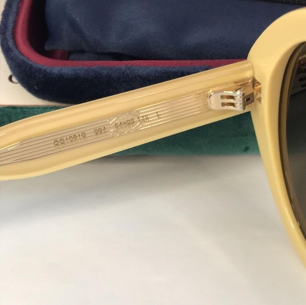 💯 Oginal New GUCCIGG1081S Round-Frame Acetate Sunglasses