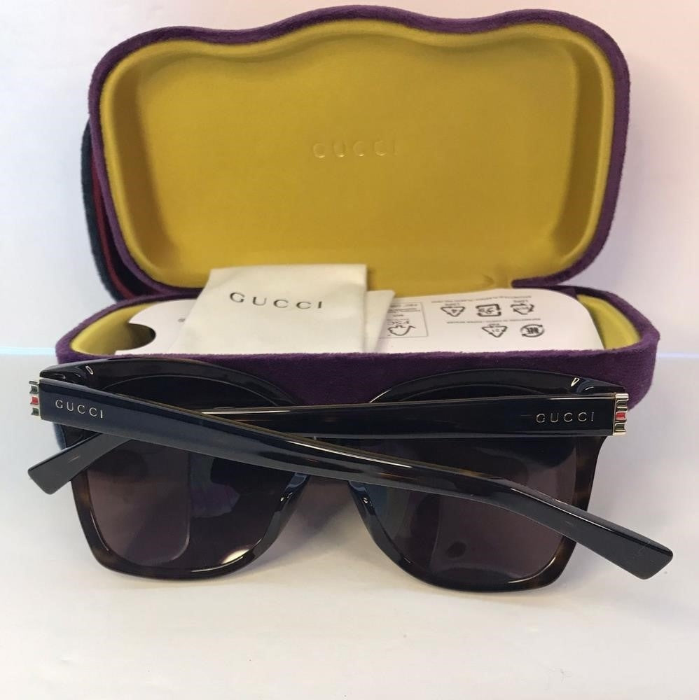 💯 Original Gucci Sunglasses Gg0459Sa 002 57 Square 15-150