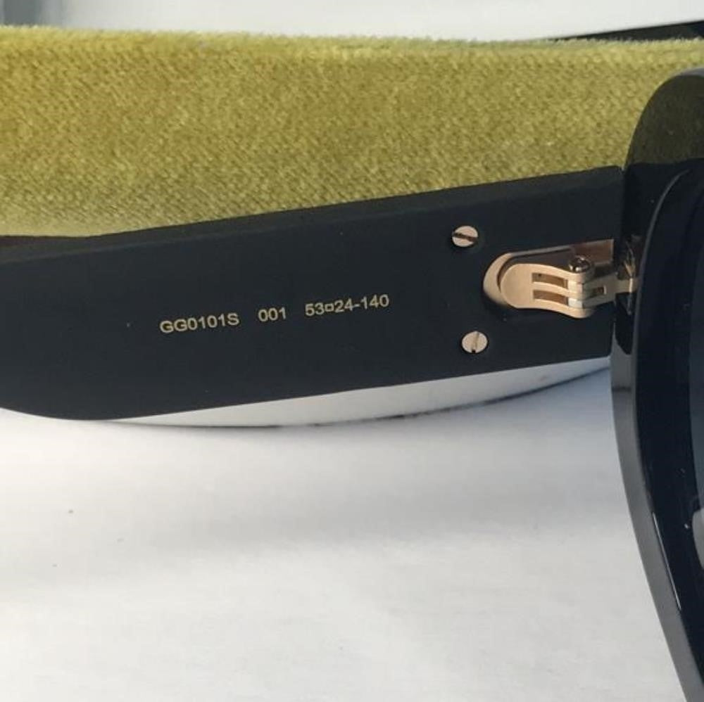 💯 - Authentic New Gucci Black GG0101S Round Gradient Sunglasses