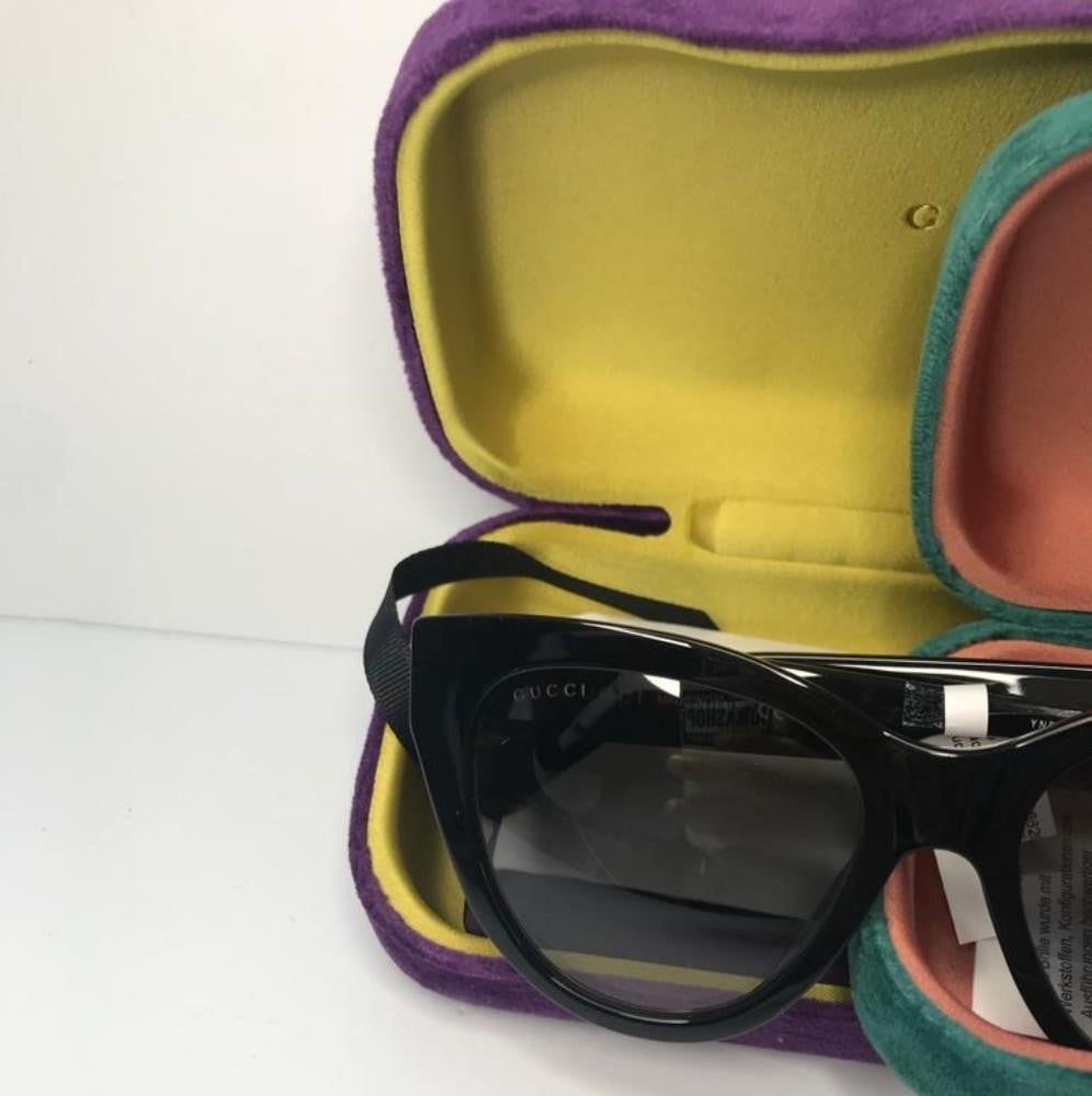 Ship sameday- New - 💯Authentic Gucci Sunglasses GG0460S 001 Black Gray Gradient