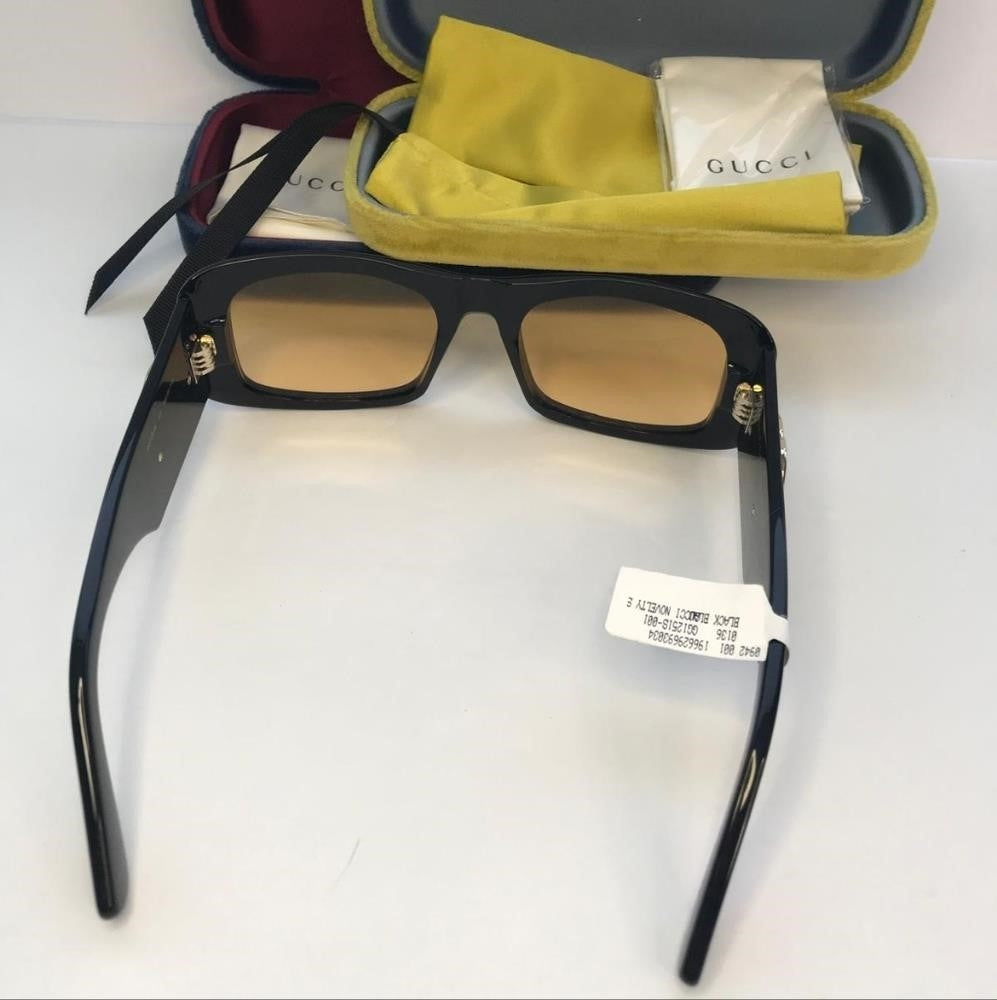 Ships sameday- New 💯 Original Gucci Yellow Square Unisex Sunglasses GG1251S 001