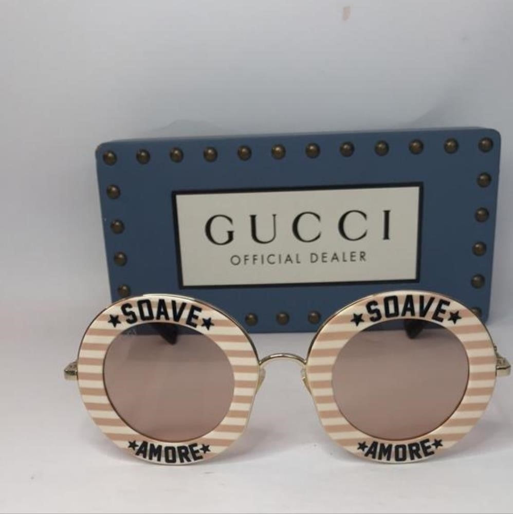 💯- Authentic New Gucci Ladies Sunglasses GG0113S 009