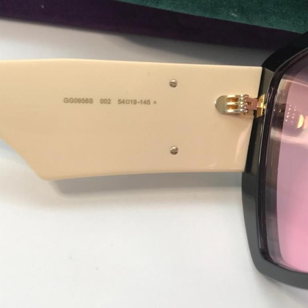 💯 New Gucci Pink Geometric Ladies Sunglasses GG0956S 002 54.