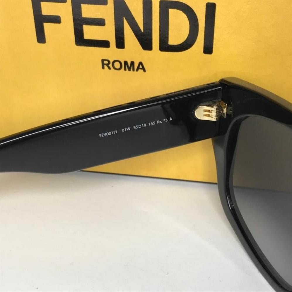 💯 Original  FENDI FE40017I OVERSIZED SUNGLASSES IN BLACK