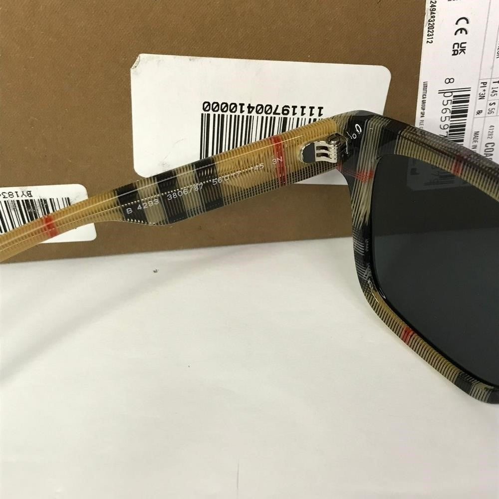 - New 💯 Original Burberry Grey Square Men's Sunglasses BE4293 380687 56.